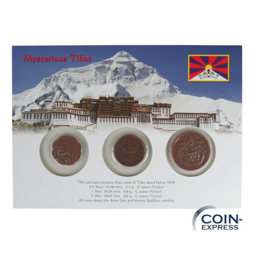 Sho Kursmünzensatz Tibet - Mysterious Tibet