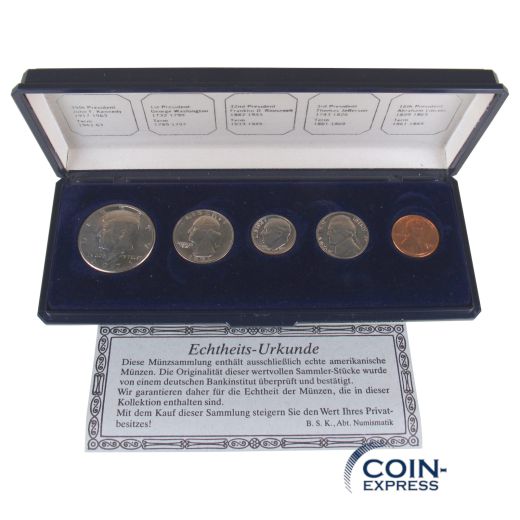 Dollar Kursmünzensatz USA 1971 Präsidenten