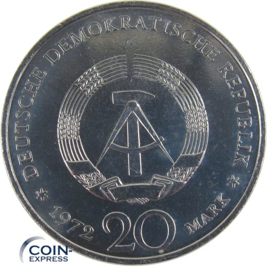 20 Mark Gedenkmünze DDR 1972 Friedrich von Schiller
