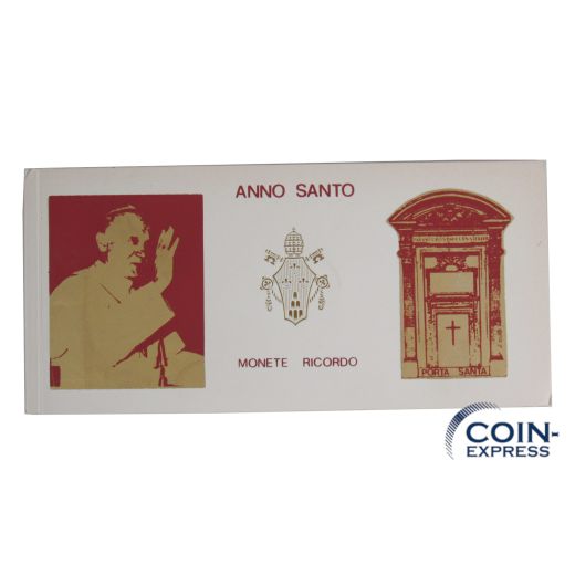 Lire Kursmünzensatz Vatikan 1975 AN.IVB.MCMLXXV