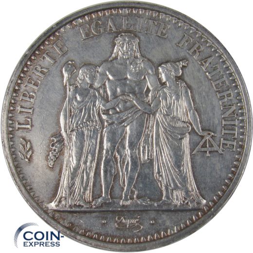 10 Francs Gedenkmünze Frankreich 1965 - Herkulesgruppe