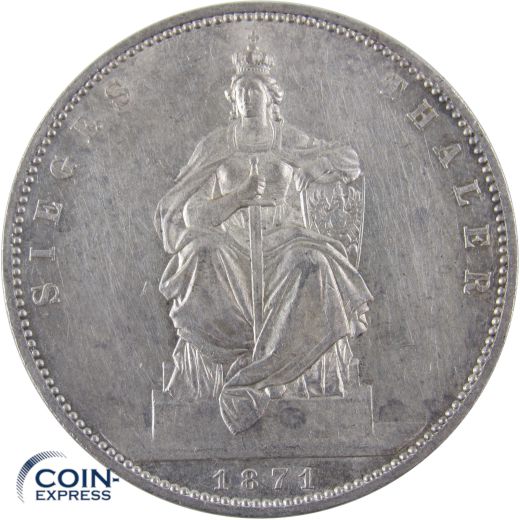 1 Siegestaler Preußen 1871 A Wilhelm I.