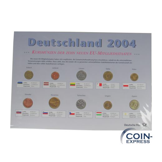 Euro Kursmünzensatz Deutschland 2004 A Deutsche Post