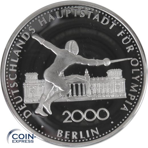 Medaille Deutschland 1992 - Berlin Olympiabewerbung 2000 Fechten