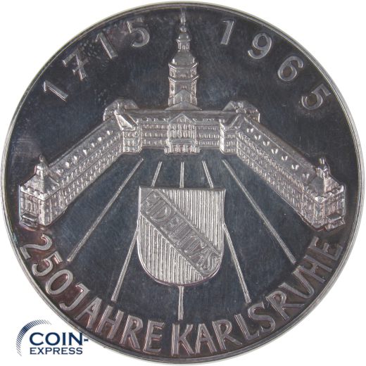 Medaille Deutschland 1965 250 Jahre Karlsruhe