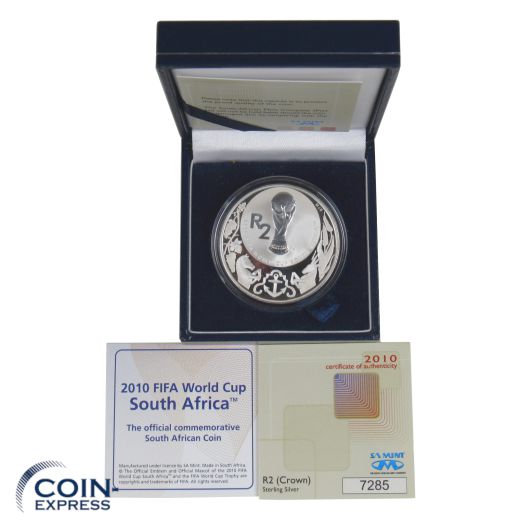 2 Rand Gedenkmünze Südafrika 2010 Fußball Weltmeisterschaft