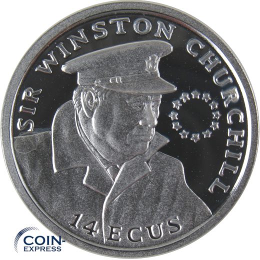 14 Ecus Gibraltar 1993 Sir Winston Churchill