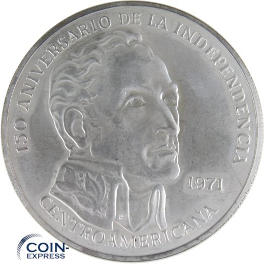 20 Balboas Silber Panama 1971 - Simon Bolivar