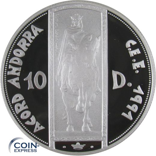 10 Diner Gedenkmünze Andorra 1995 Ramon Berengar III.