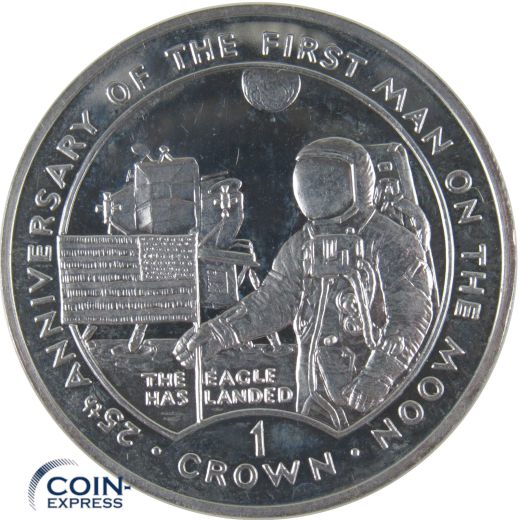 1 Crown Gibraltar 1994 First Man on the Moon