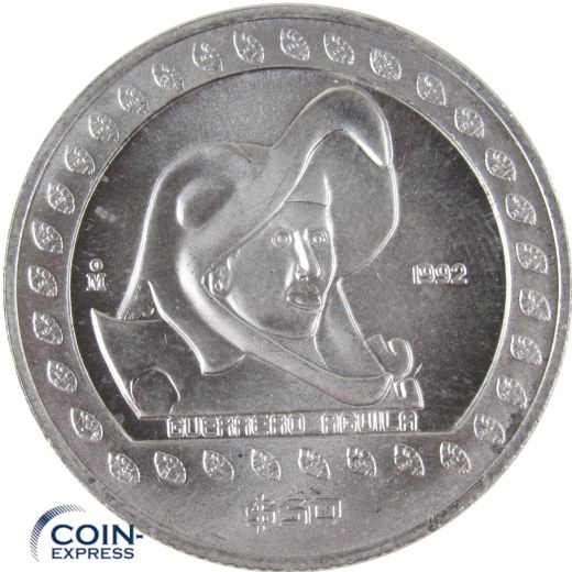 50 Pesos Mexiko 1992 - Alderkrieger