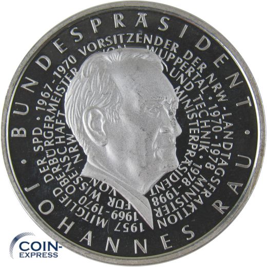 Medaille Deutschland 2002 Johannes Rau Bundespräsident
