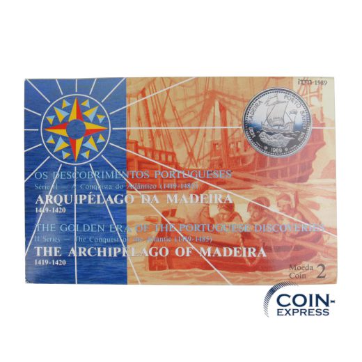 100 Escudos Portugal 1989 - Das Archipel von Madeira im Folder