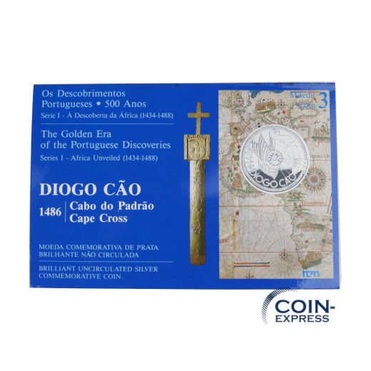 100 Escudos Portugal 1987 - Diogo Cao im Folder