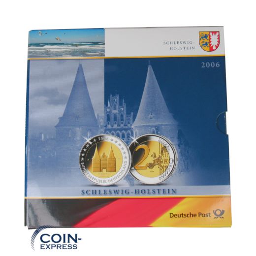 2 Euro Gedenkmünze Deutschland 2006 - Holstentor - J Deutsche Post