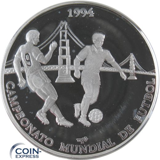 10 Pesos Kuba 1994 Fußball WM USA