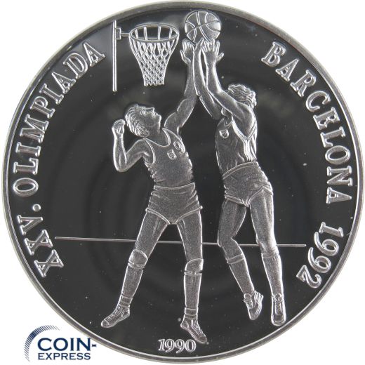 10 Pesos Kuba 1990 Olympia 1992 Basketball
