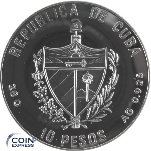 10 Pesos Kuba 1990 Olympia 1992 Basketball