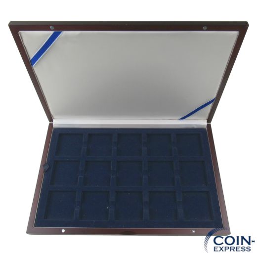 Holzschatulle gebraucht mit 15 eckigen Fächern