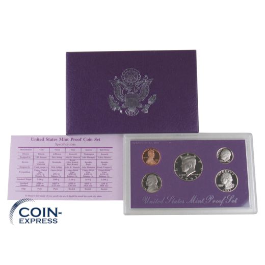Dollar Kursmünzensatz USA 1993 PP - Proof Set