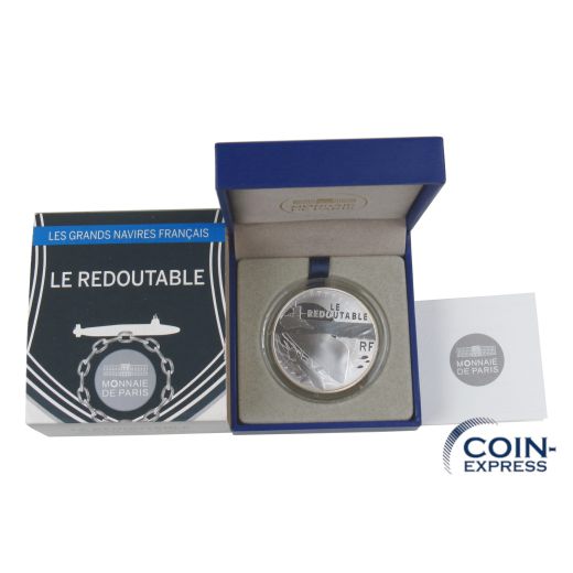 10 Euro Gedenkmünze Frankreich 2014 - Atom U-Boot Le Redoutable
