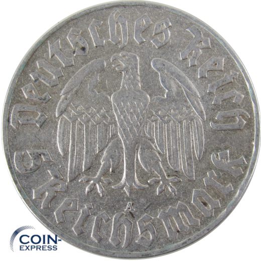 5 Reichsmark 1933 A Martin Luther