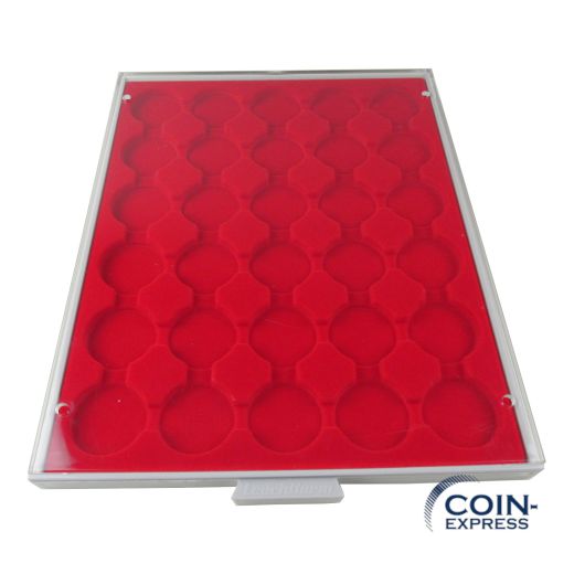 Münzbox gebraucht mit 30 runden Fächern mit Durchmesser 37,5 mm