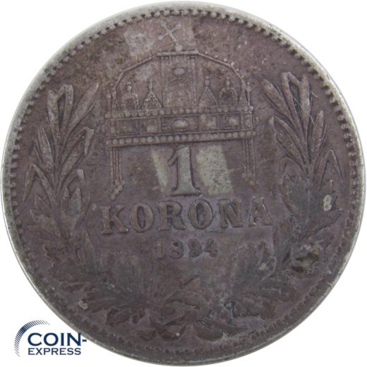 1 Krone Österreich Ungarn 1894 Franz Josef I