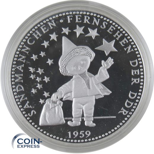 Medaille 40 Jahre DDR - Sandmännchen Fernsehen der DDR