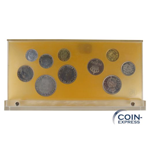 Pesetas Kursmünzensatz Spanien - Internationales Kollegium über persönliche Schutzausrüstung in Torremolino 1982