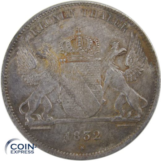 1 Kronentaler Baden 1832 Leopold