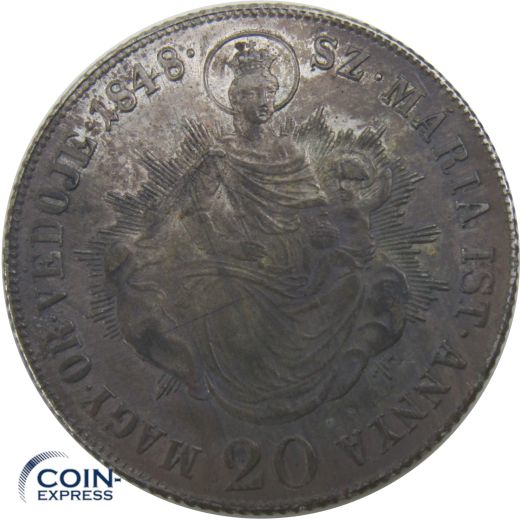20 Kreuzer Ungarn 1848 Ferdinand I.