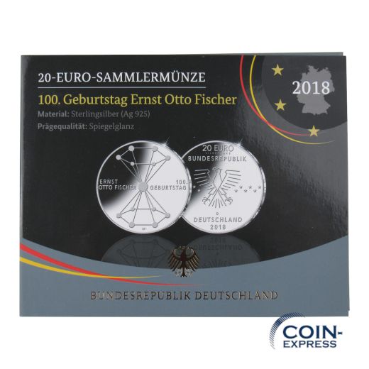 20 Euro Deutschland 2018 PP Ernst Otto Fischer
