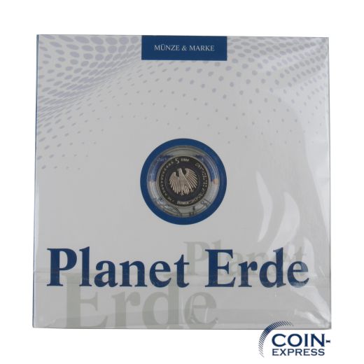 5 Euro Deutschland 2016 blauer Planet Erde - Deutsche Post