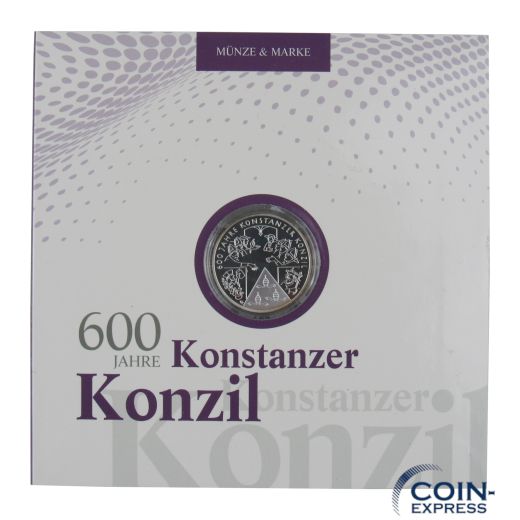 10 Euro Gedenkmünze Deutschland 2014 Deutsche Post - Konstanzer Konzil