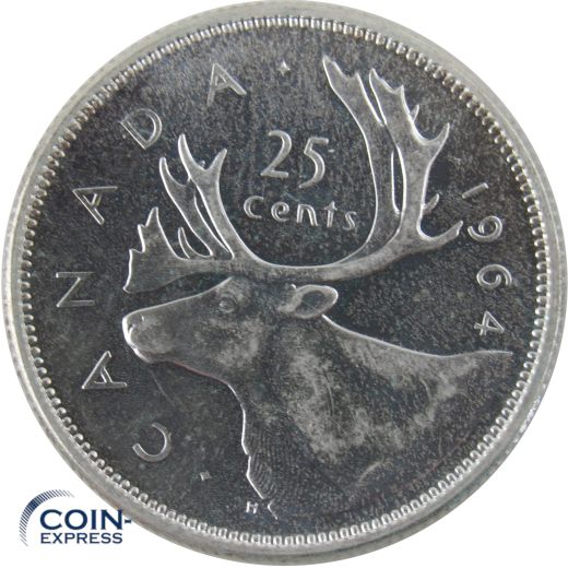 25 Cent Münze Kanada 1964 - Elch