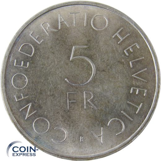 5 Franken Schweiz 1963 - 100 Jahre Rotes Kreuz