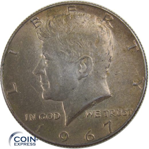 Half Dollar Münze USA 1967 John F. Kennedy