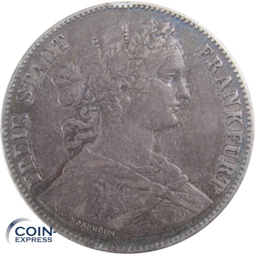 1 Vereinstaler Freie Stadt Frankfurt 1860