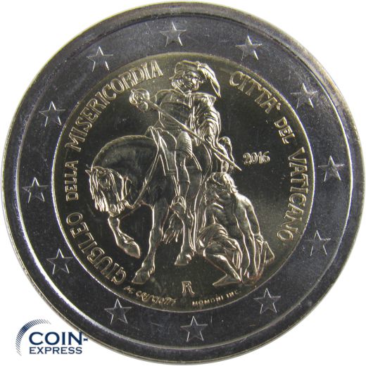 2 Euro Gedenkmünze Vatikan 2016 - Barmherzigkeit