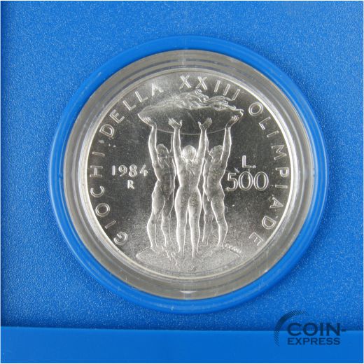 500 Lire Italien 1984 - Olympia Los Angeles