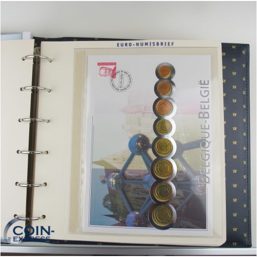 Sammlung Euro-Numisbriefe der Deutschen Post 12x Kursmünzensätze
