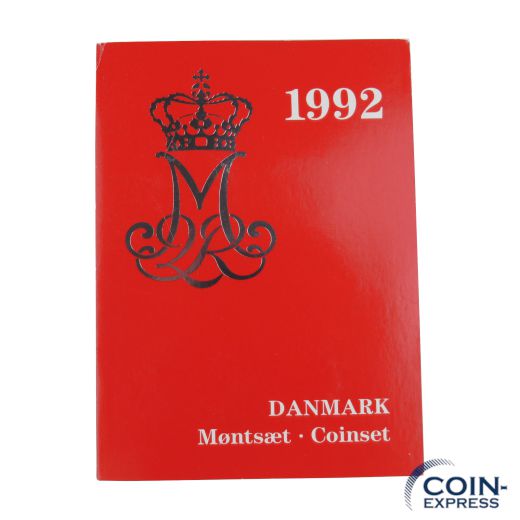 Kronen Kursmünzensatz Dänemark 1992 BU