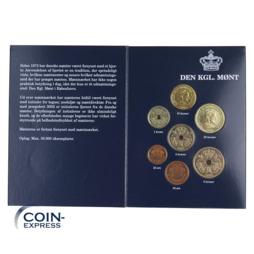 Kronen Kursmünzensatz Dänemark 2002 BU