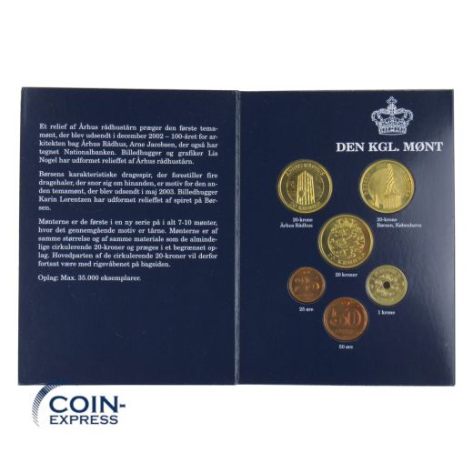 Kronen Kursmünzensatz Dänemark 2003 BU