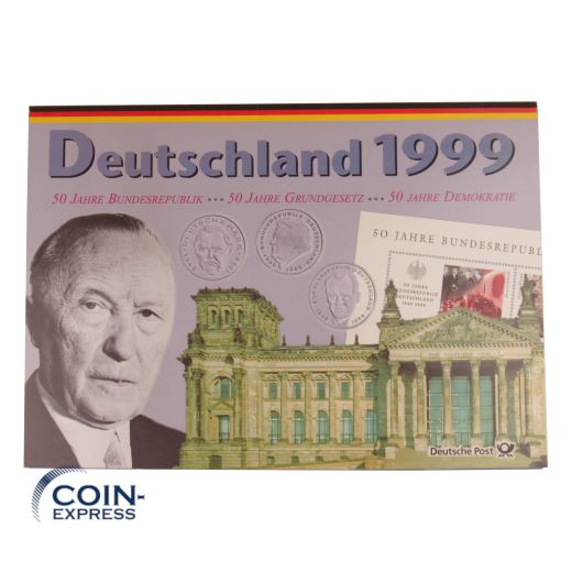 DM KMS Kursmünzensatz Deutschland 1999 A Deutsche Post