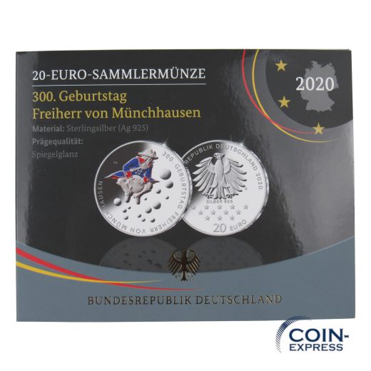 20 Euro Deutschland 2020 Freiherr von Münchhausen - Spiegelglanz