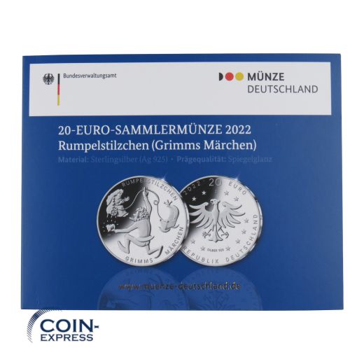 20 Euro Deutschland 2022 Rumpelstilzchen - Spiegelglanz