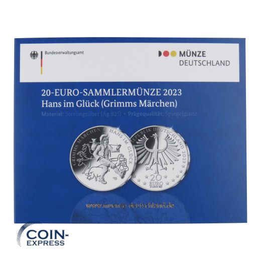 20 Euro Deutschland 2023 Hans im Glück - Spiegelglanz