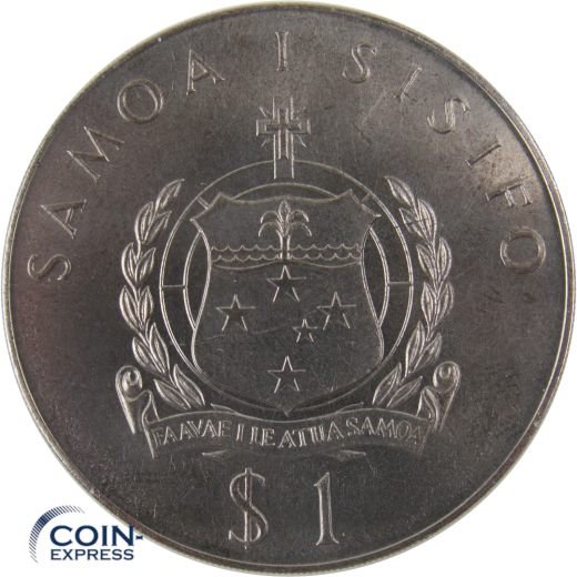1 Dollar Gedenkmünze Samoa 1977 Charles Lindbergh